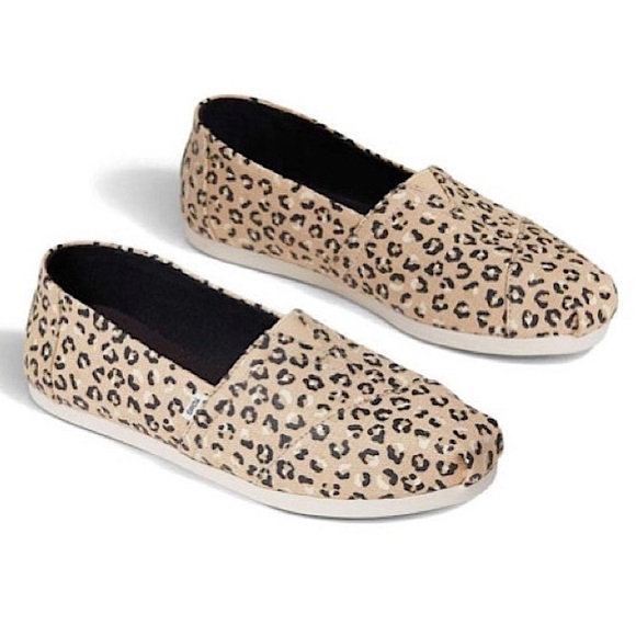 Toms | Women’s cream/black/brown Alpargata Animal Print Casual Slip-On Shoes 7.5 - Picture 14 of 15